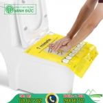 Thông cầu nghẹt bằng miếng dán thông bồn cầu 1 minute