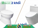 Nên dùng bồn cầu 1 khối hay 2 khối, mua loại nào tiện nghi nhất