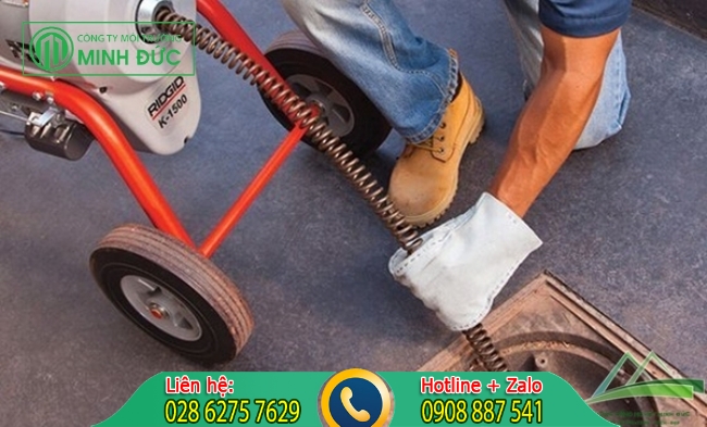 Bảng b&aacute;o gi&aacute; th&ocirc;ng cống nghẹt Long An c&ocirc;ng ty Minh Đức