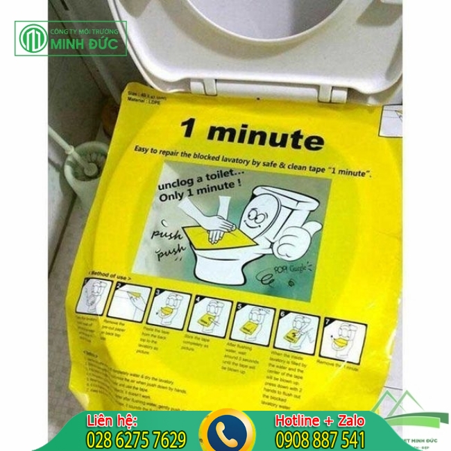 Dụng cụ th&ocirc;ng bồn cầu bằng miếng d&aacute;n