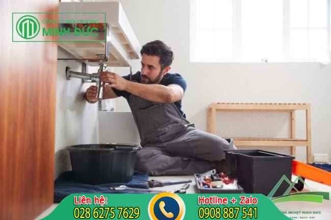 dịch vụ thông tắc bồn rửa mặt công ty Minh Đức