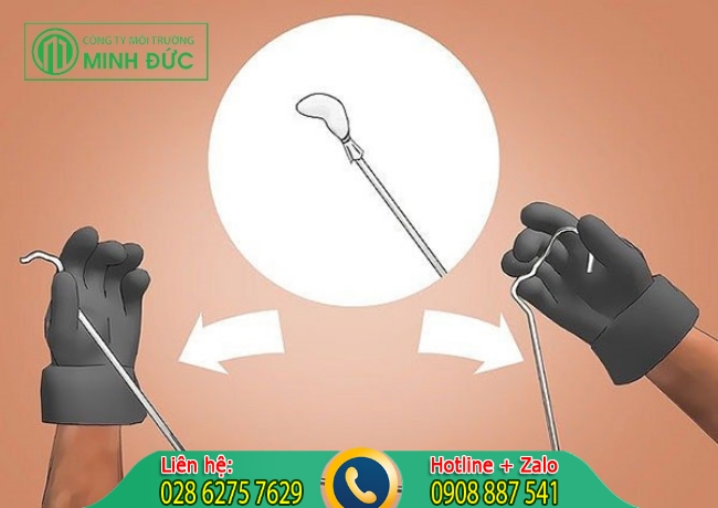 th&ocirc;ng tắc cống bồn tắm nghẹt bằng m&oacute;c sắt