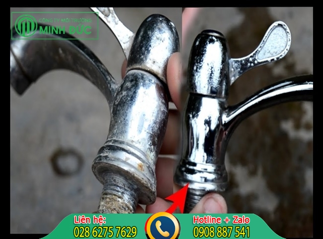 Cách làm sạch vòi nước inox