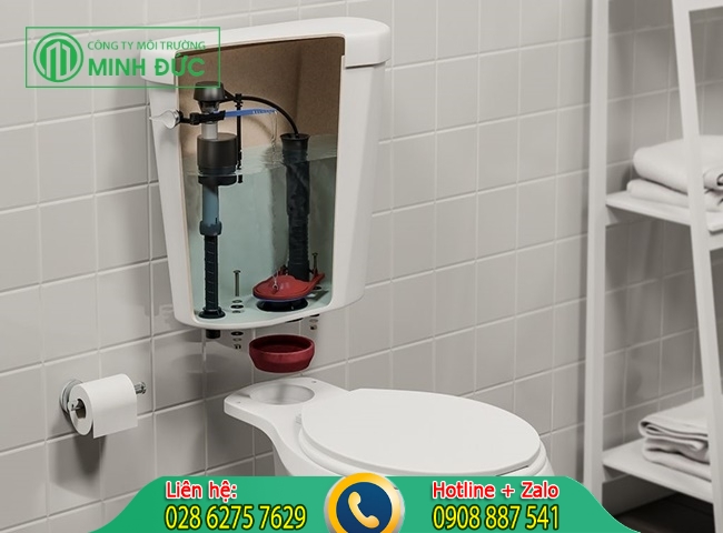 cách chỉnh mực nước trong bồn cầu