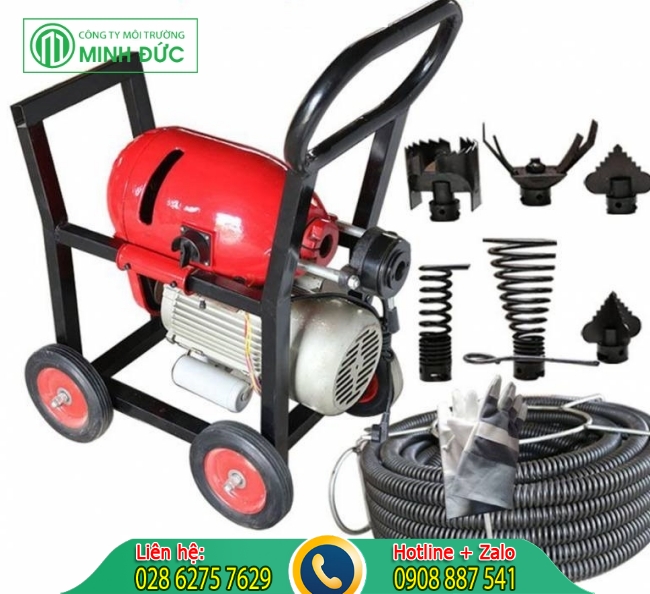 C&aacute;ch th&ocirc;ng bồn cầu bị tắc bằng m&aacute;y l&ograve; xo