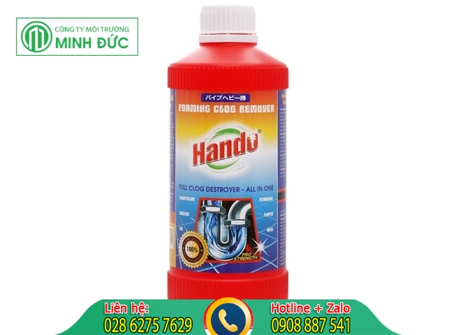 nước th&ocirc;ng bồn cầu hando