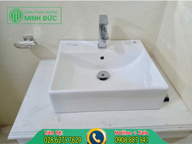 Chậu rửa mặt b&agrave;n đ&aacute; Viglacera CM15