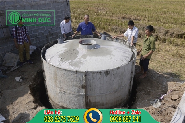 Đổ b&ecirc; t&ocirc;ng cho nắp hầm