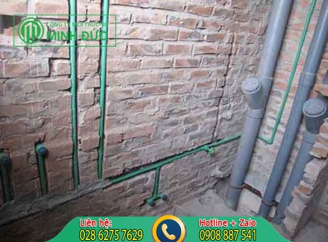 Sử dụng ống nhựa PVC l&agrave;m ống th&ocirc;ng hơi