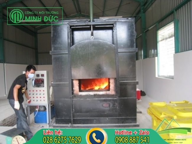 Sử dụng l&ograve; đốt r&aacute;c thải c&ocirc;ng nghiệp hiện đại