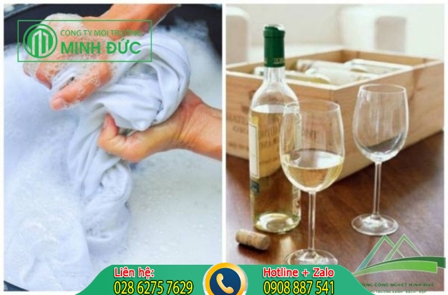 C&aacute;ch tẩy quần &aacute;o trắng bị mốc với rượu trắng