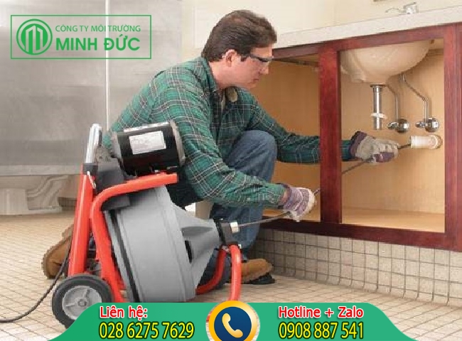 dịch vụ th&ocirc;ng cống nghẹt B&agrave; Rịa Vũng T&agrave;u của c&ocirc;ng ty Minh Đức