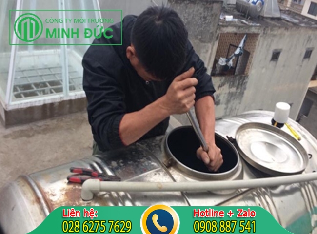 vệ sinh bồn nước huyện nh&agrave; b&egrave;