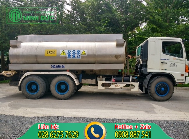 giá bán xe bồn chở hóa chất